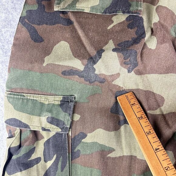 Vintage Gung Ho Burk Camo Pants Mens 34 Military Cargo Y2K Distressed USA Made* - Picture 8 of 16